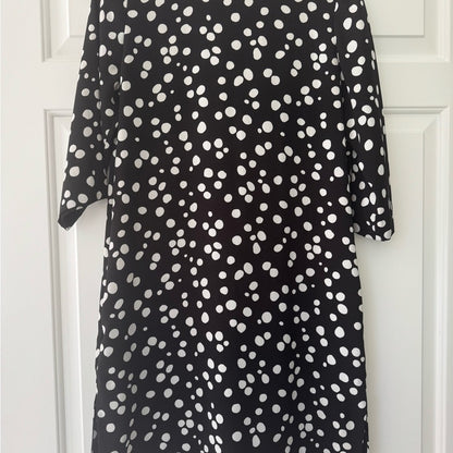 & Other Stories Mini Dress 3/4 Sleeves Black & White Polka Dots