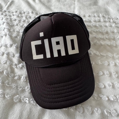 Clare V Trucker Hat Black Ciao