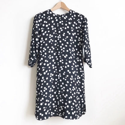 & Other Stories Mini Dress 3/4 Sleeves Black & White Polka Dots