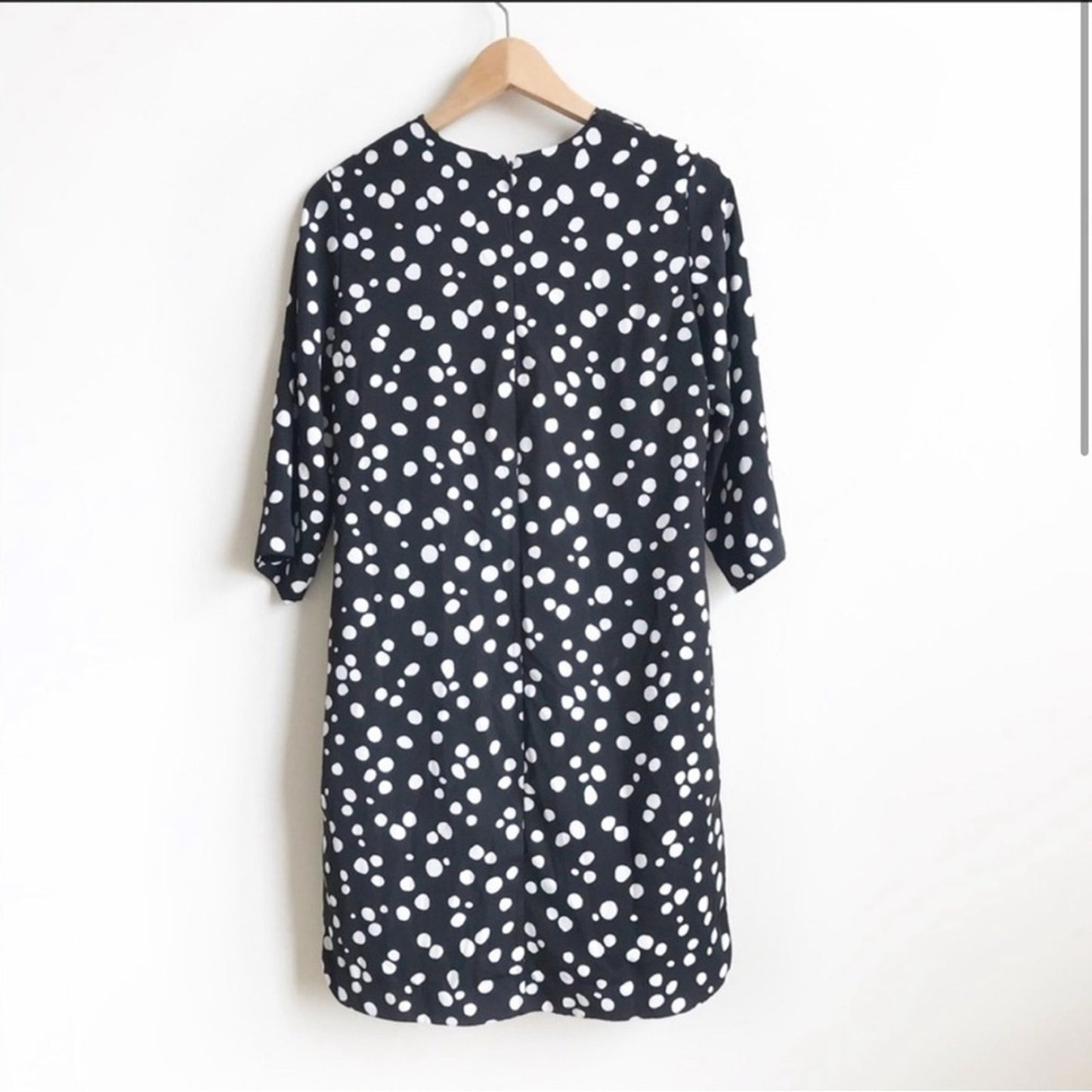 & Other Stories Mini Dress 3/4 Sleeves Black & White Polka Dots